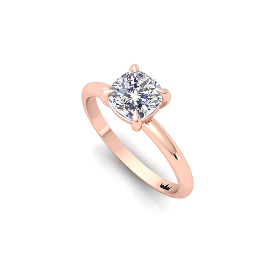 טבעת אירוסין קושן דגם ליהי 0.50-2.50 קראט