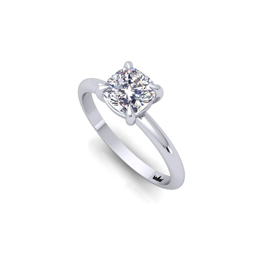 טבעת אירוסין קושן דגם ליהי 0.50-2.50 קראט