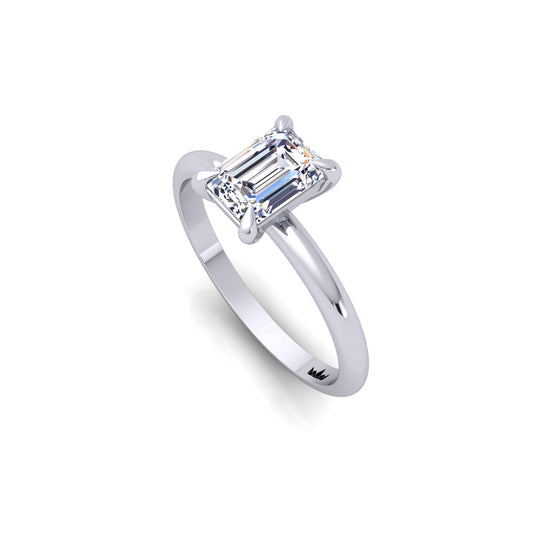 טבעת אירוסין אמרלד דגם שירז 0.50-2.50 קראט