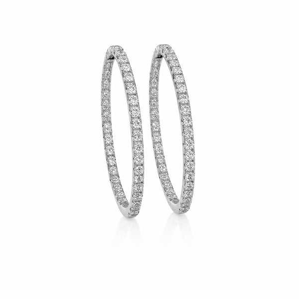 עגילי חישוק 1.90 קראט