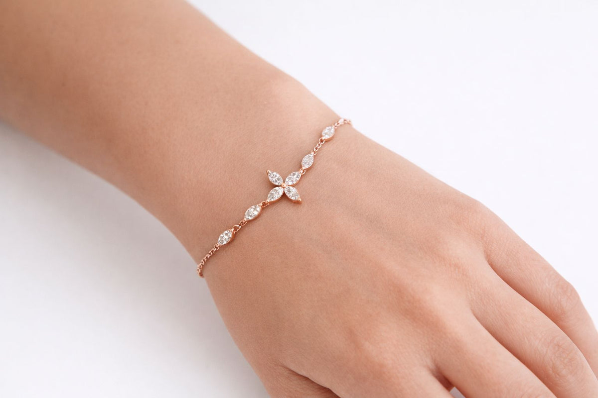 צמיד יהלומי מרקיזה