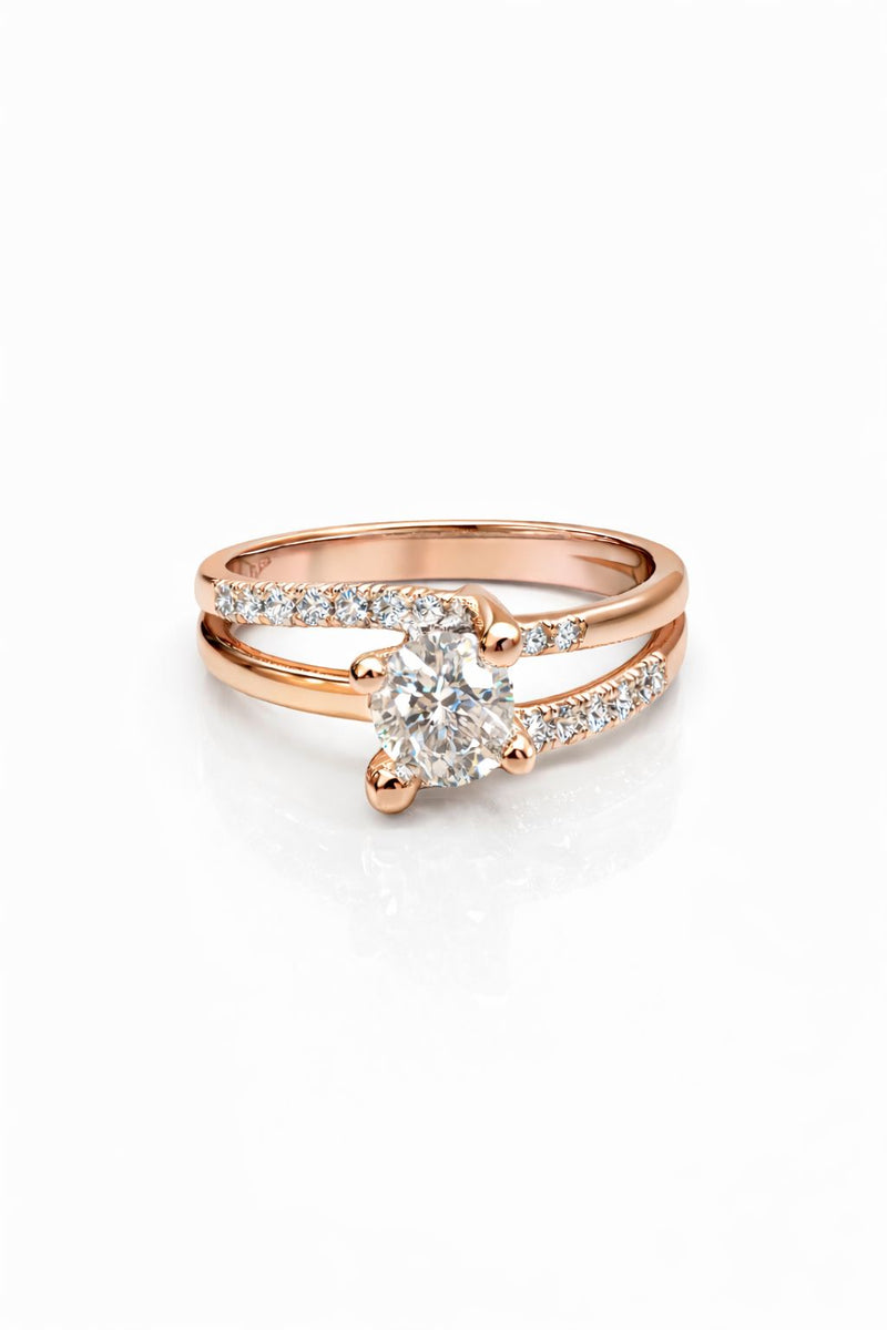 טבעת סוליטר סליל