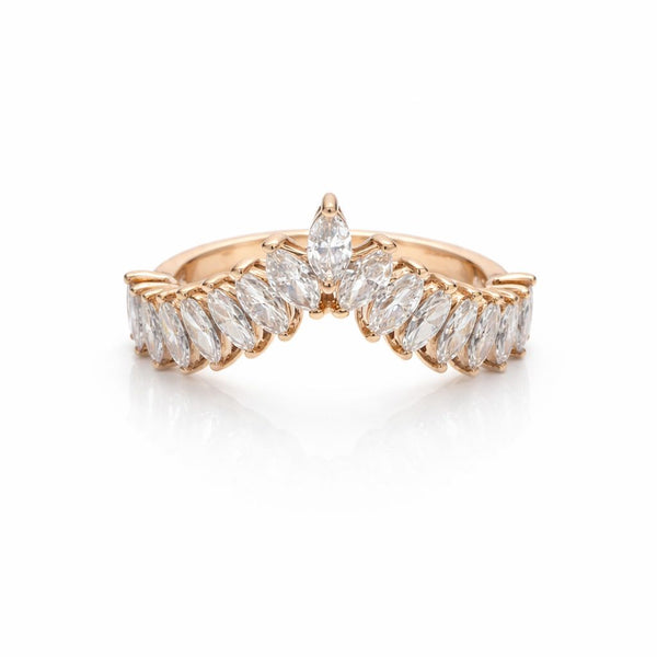 טבעת מרקיזה - צורת V