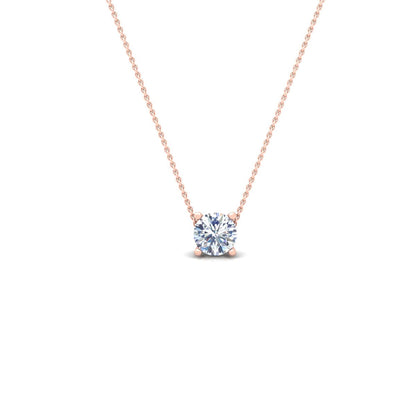 שרשרת סוליטר יהלום עגול 0.30-2.05ct