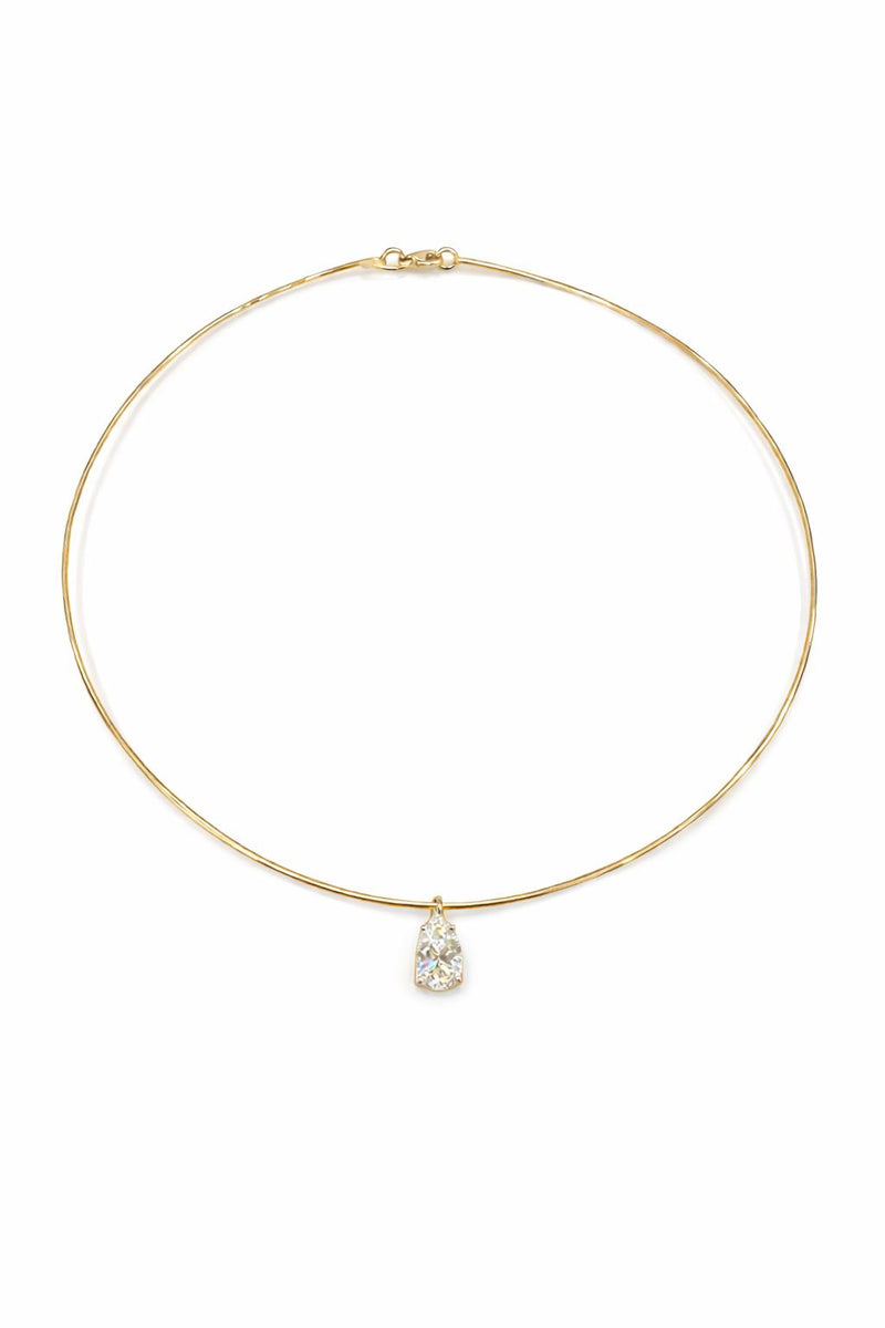 שרשרת קשיחה יהלום טיפה 1.50 קראט