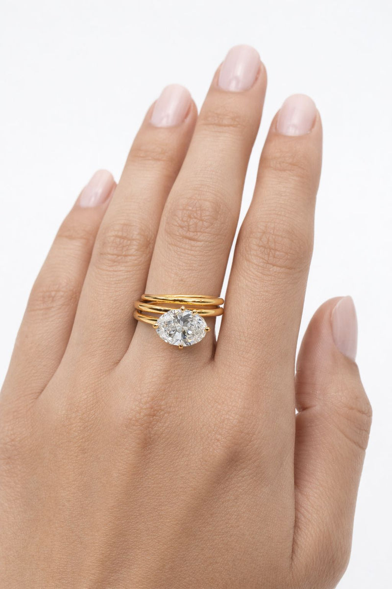 טבעת - אובל  2קארט ספירלה