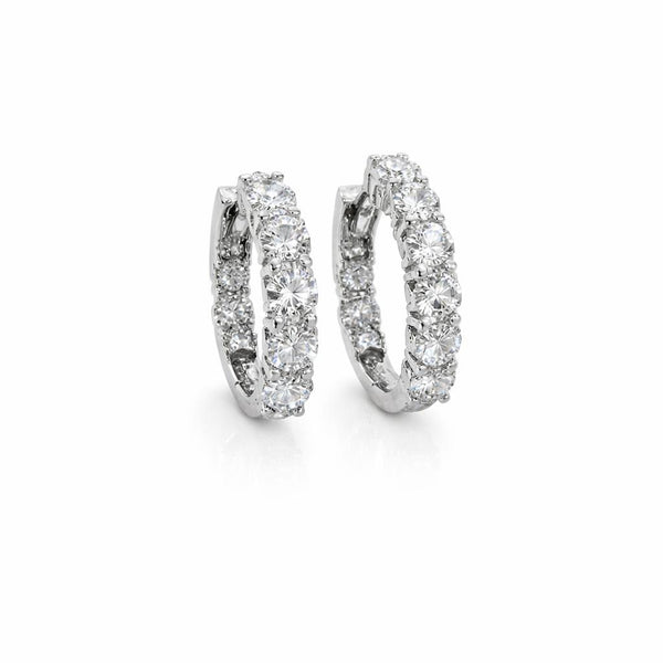 עגילי חישוק 1.28 קראט