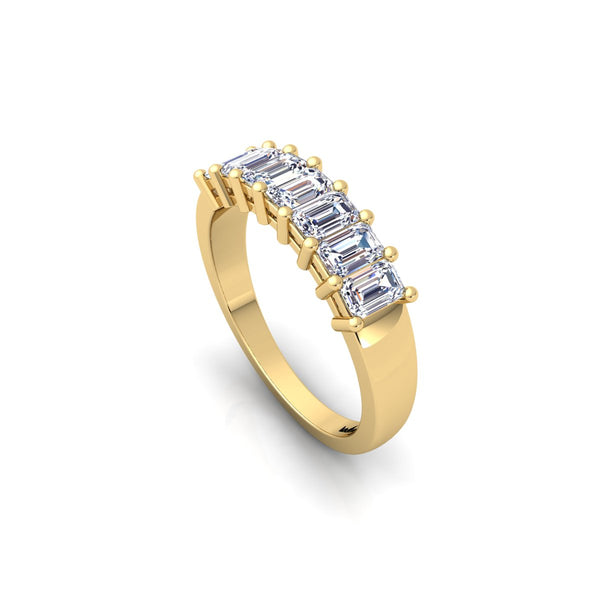 חצי איטרנטי 7 יהלומים אמרלד 0.35-1.75