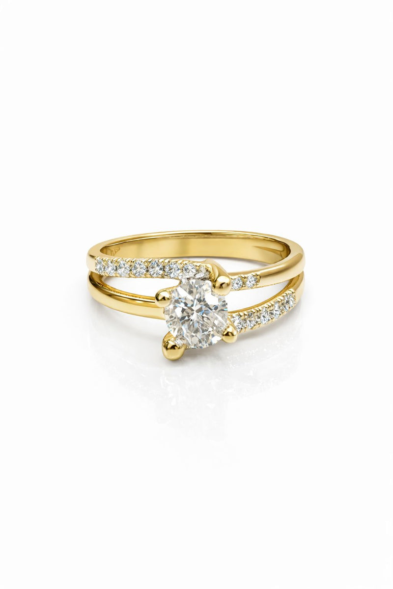 טבעת סוליטר סליל