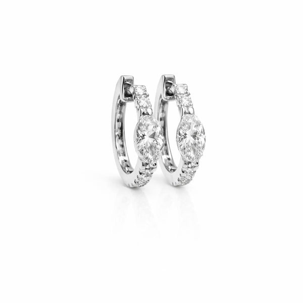 עגיל חישוק מרקיזה 0.70 קראט