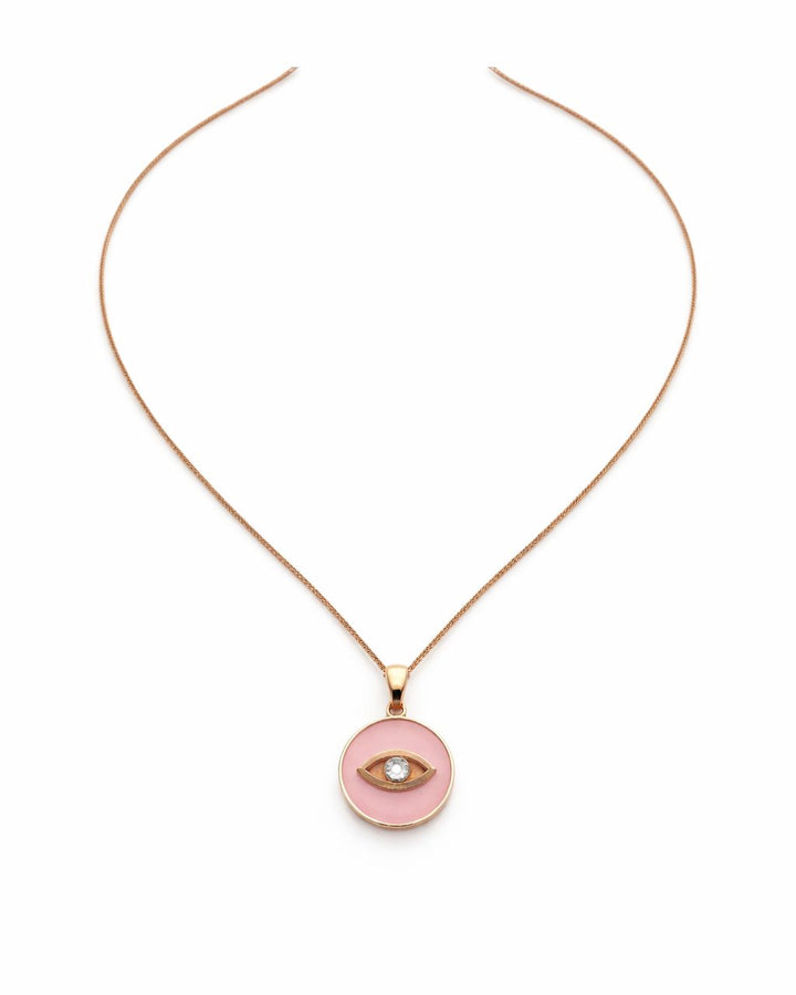 שרשרת עין ורוד