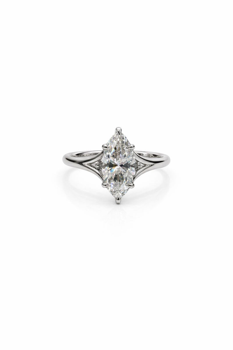 טבעת סוליטר - מרקיזה