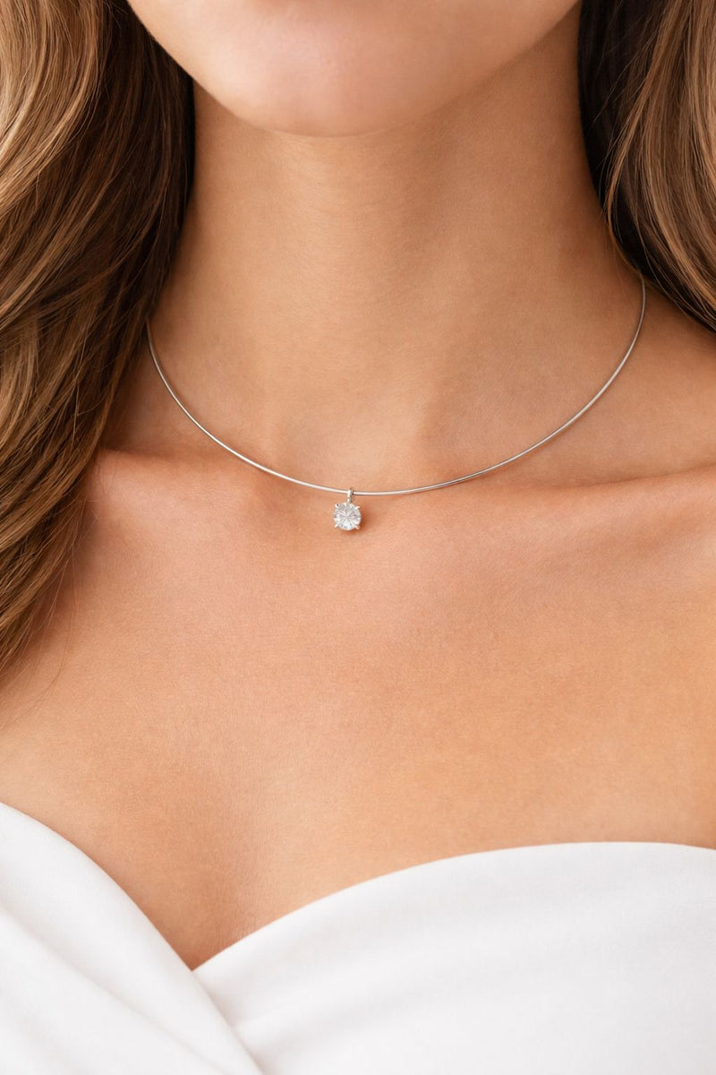 שרשרת קשיחה יהלום עגול 1.50 קראט