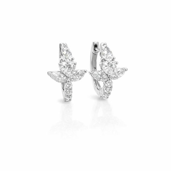 עגיל חישוק פנטזי 1.35 קראט