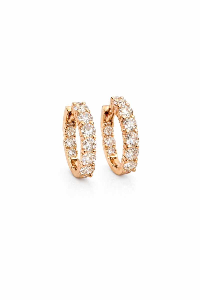 עגילי חישוק 1.28 קראט