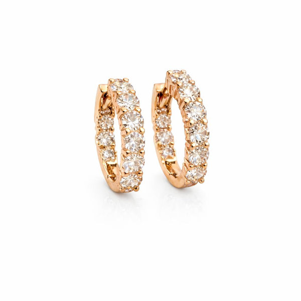 עגילי חישוק 1.28 קראט