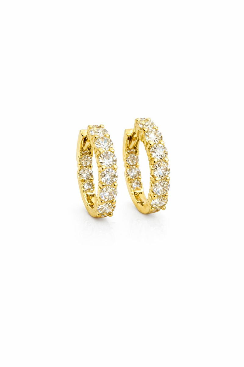 עגילי חישוק 1.28 קראט