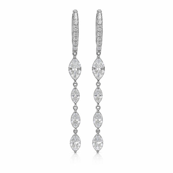 עגיל חישוק מרקיזות 1.43 קראט