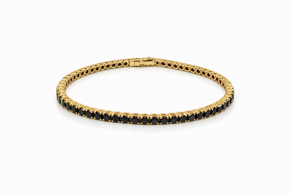 צמיד טניס יהלומים שחורים 7 קראט