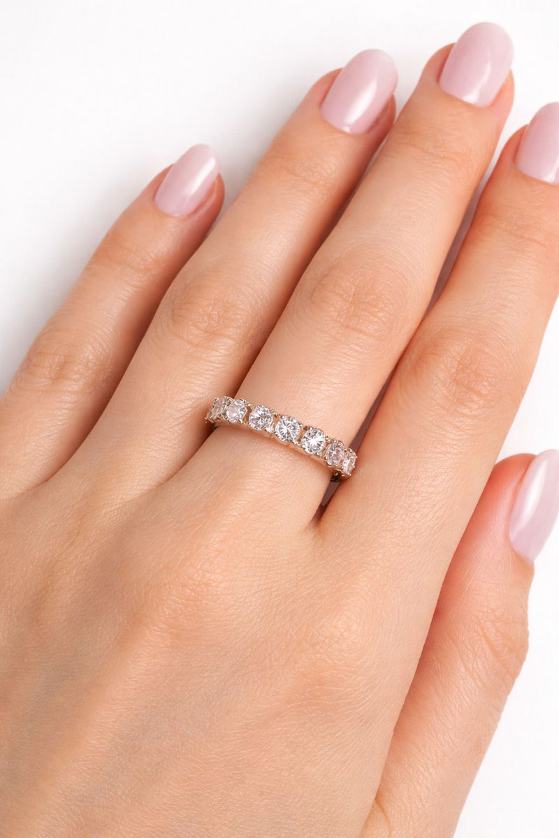 טבעת חצי איטרנטי - 8 אבנים