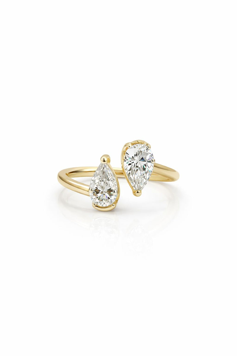 טבעת -זוג טיפות