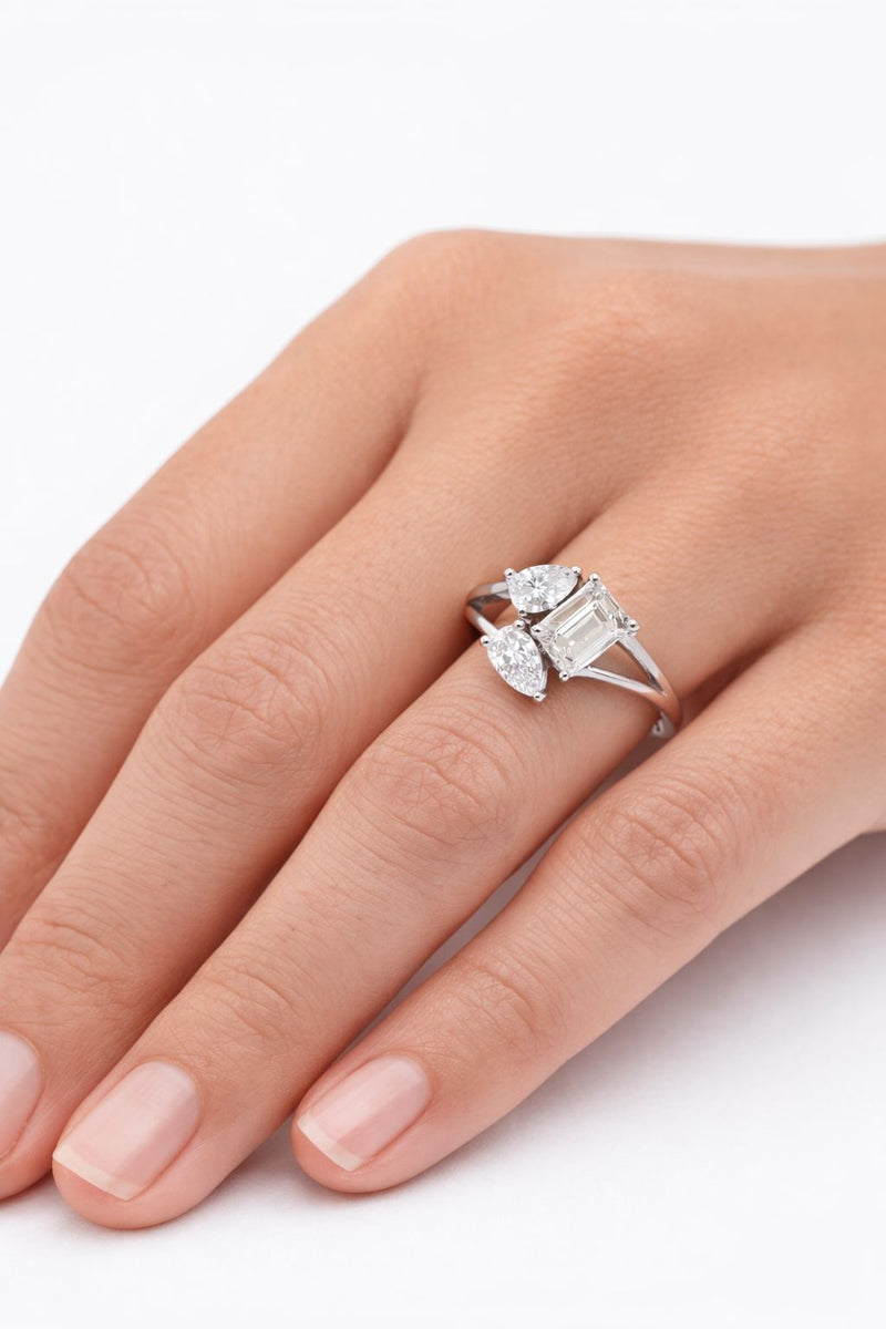 טבעת פנטזי - אמרלד טיפות