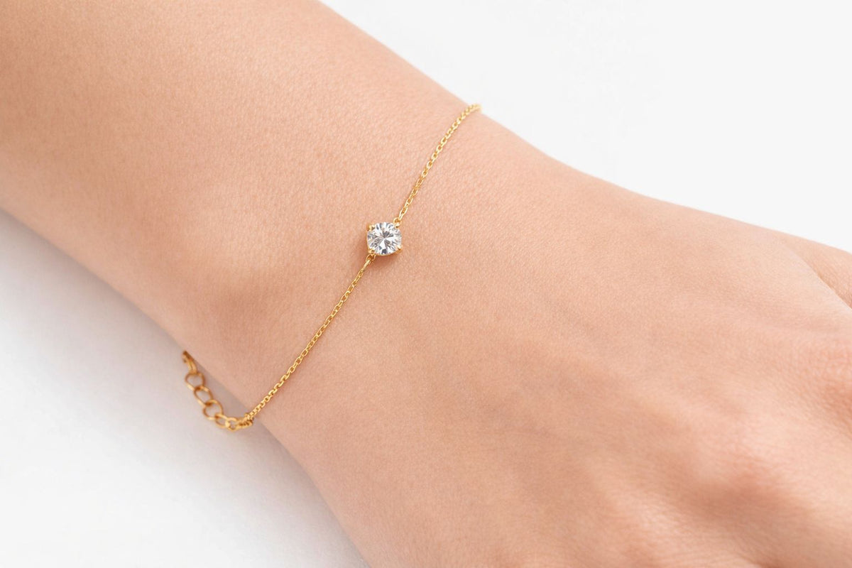 צמיד יהלום עגול