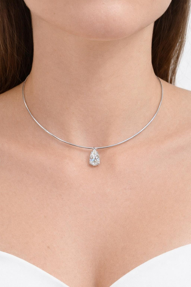 שרשרת קשיחה יהלום טיפה 1.50 קראט