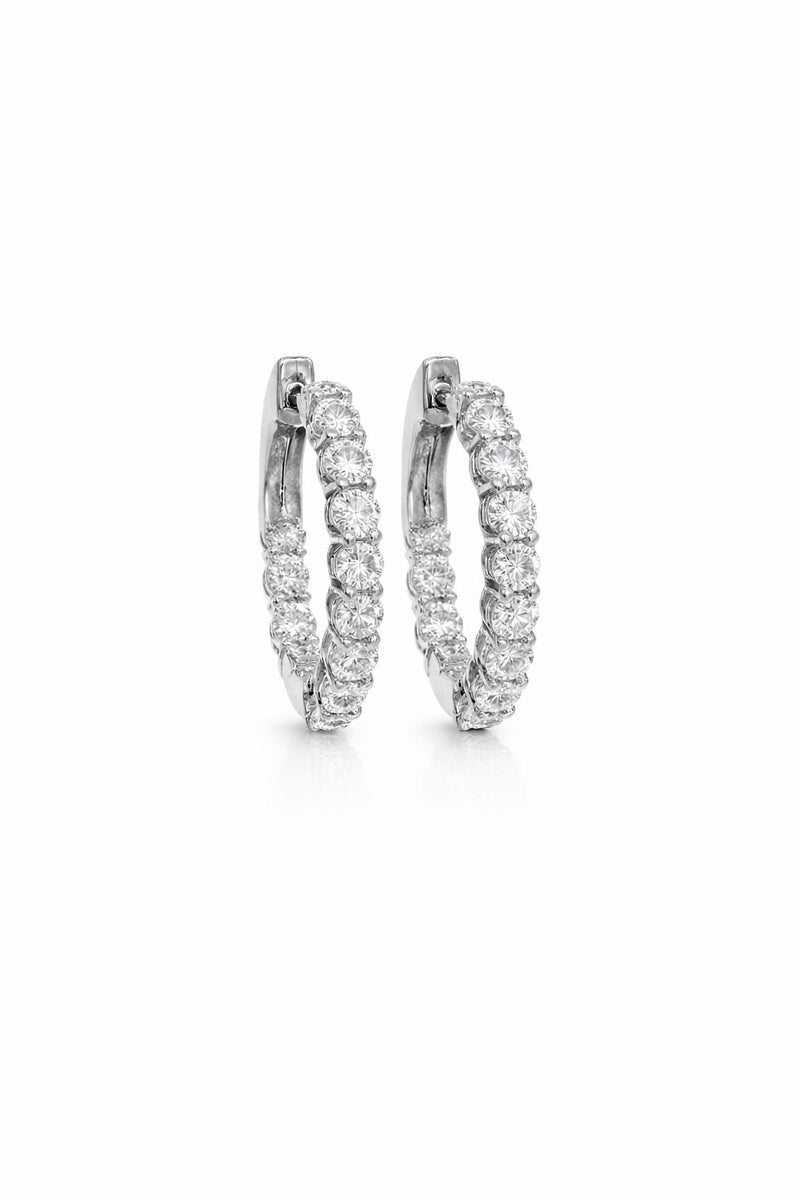 עגילי חישוק 1.85 קראט