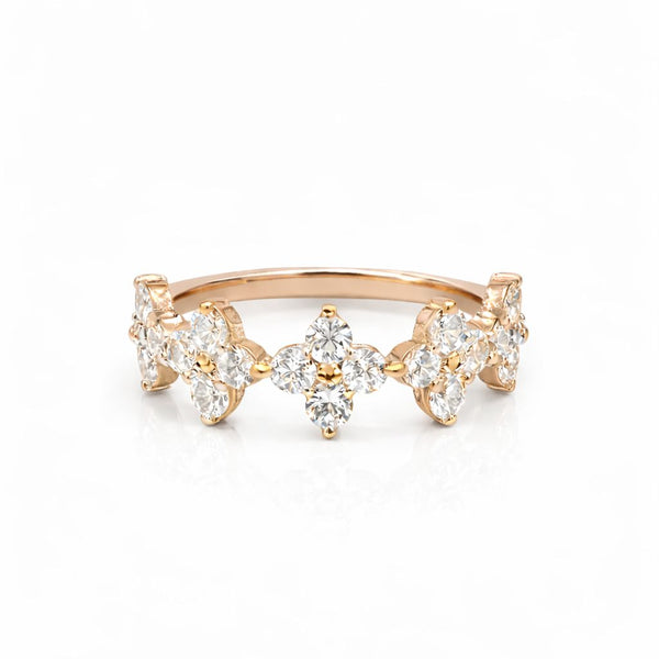 טבעת אופנה - דגם פרח