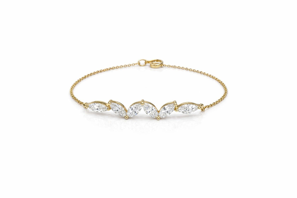 צמיד יהלומי מרקיזה