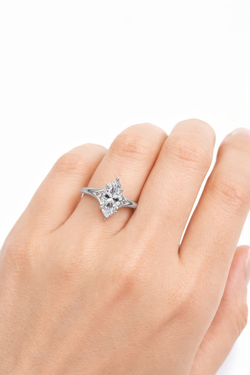 טבעת סוליטר - מרקיזה