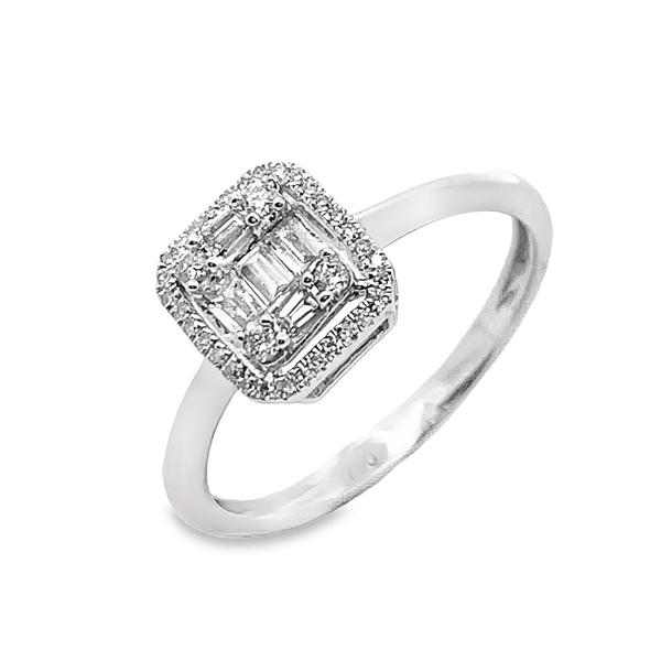 טבעת יהלומים וינט'ג דגם מיה